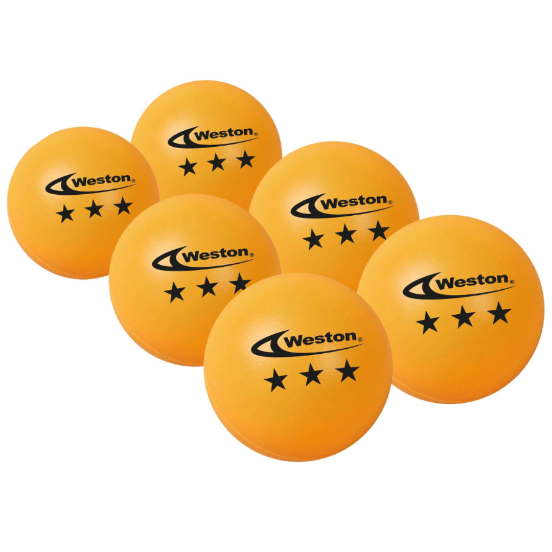 Set de 6 Pelotas de Ping Pong 3 Star